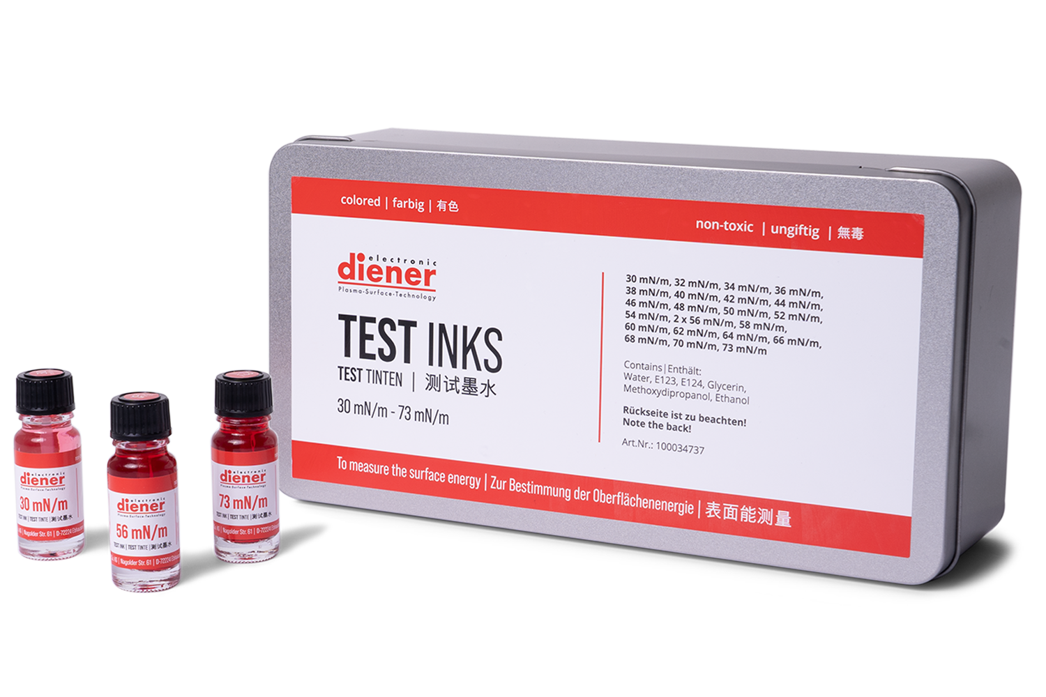 Test Tinten (Testtinten) Set 23 farbig ungiftig Test Tinten (Testtinten) Set 23 farbig ungiftig