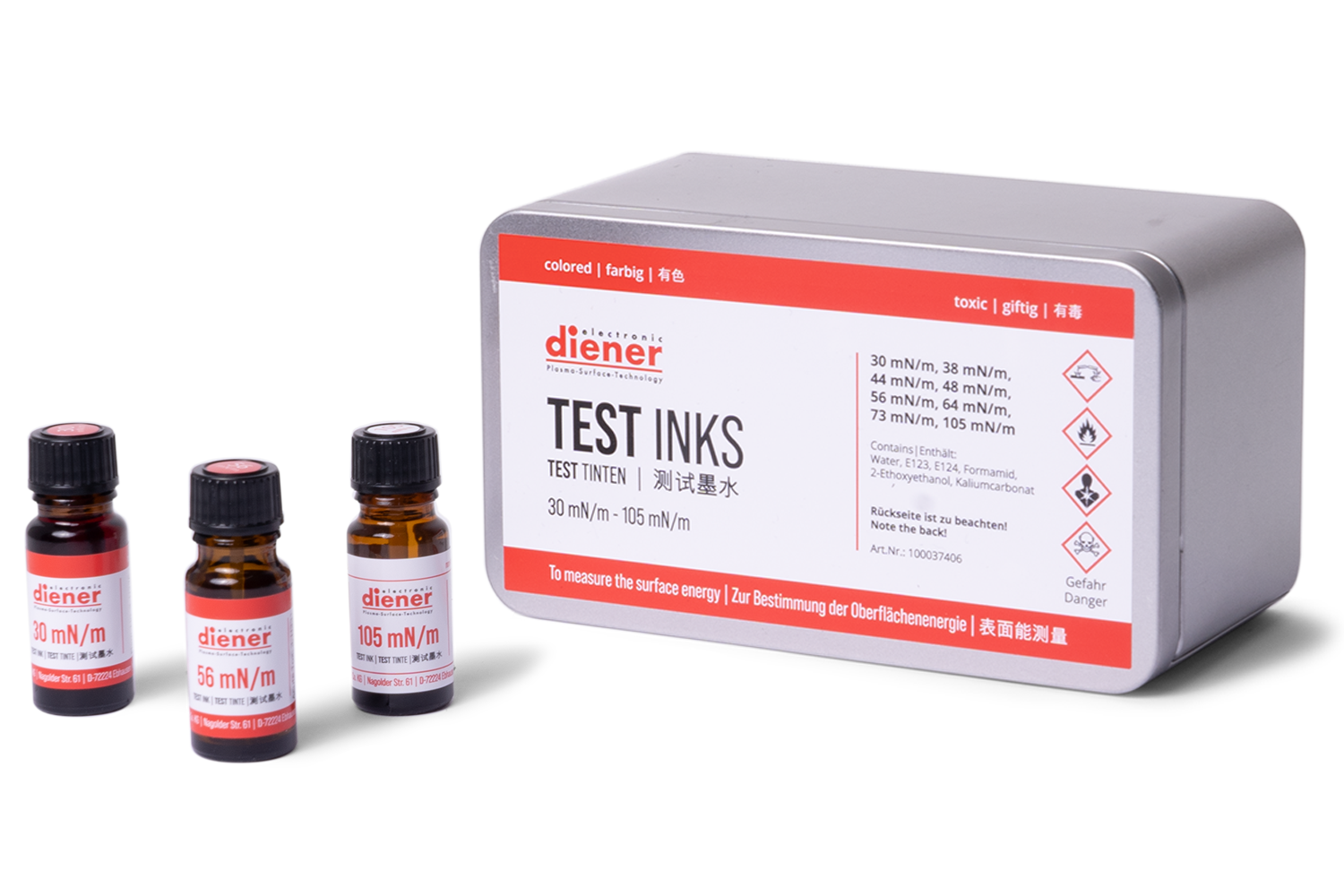 Test Tinten (Testtinten) Set 8 farbig giftig Test Tinten (Testtinten) Set 8 farbig giftig