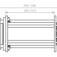 Vakuumkammer technische Zeichnung VC P110x120 Seitenansicht