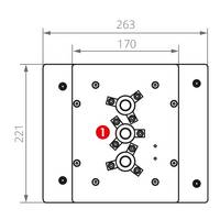 Vakuumkammer technische Zeichnung VC P110x120 Rückseite
